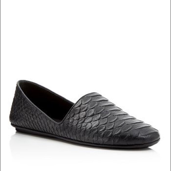 Vince Shoes - Vince Bogart Python Embossed Slip On Flat